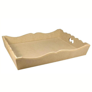 Cesta Ondulada Retangular Grande 9mm em MDF