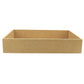 Cesta Retangular Lisa em MDF 6,5x20x30cm