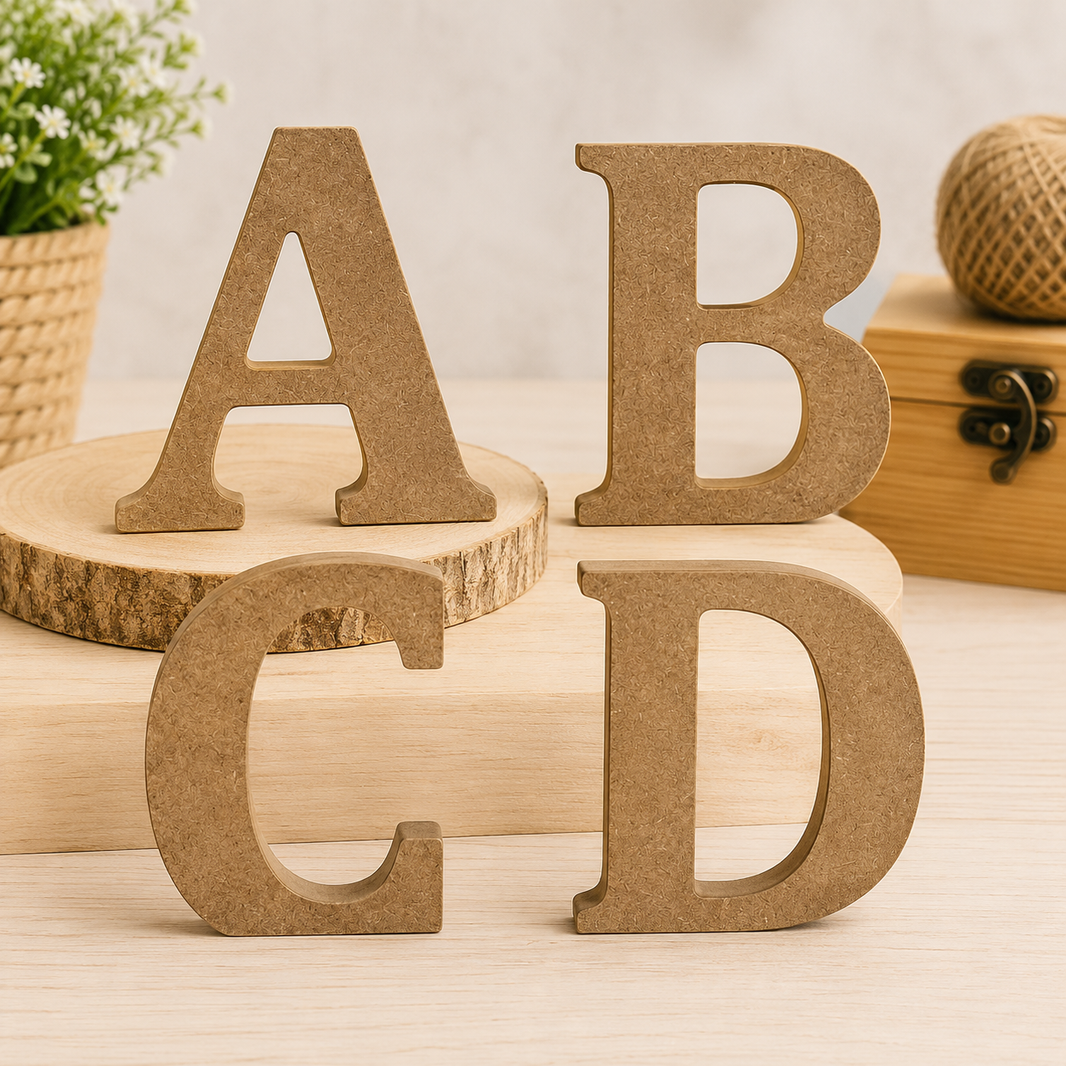 Letras em MDF 18cm de Altura e 1,8cm de Espessura