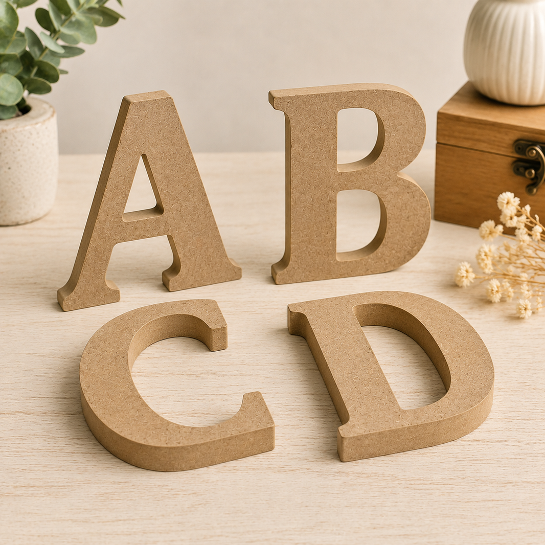 Letras em MDF 12cm de Altura e 1,8cm de Espessura
