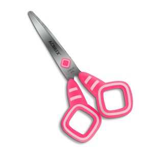 Tesoura Escolar Quadrado Acrilex 13,5cm Rosa