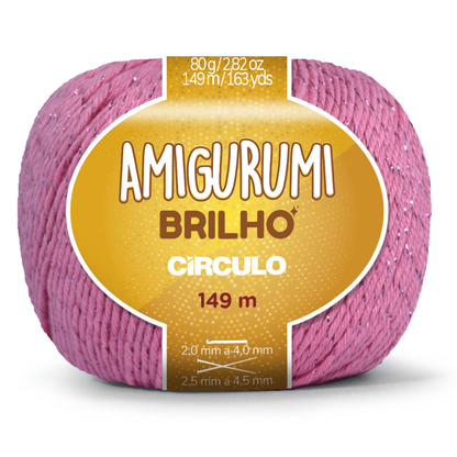 Fio Amigurumi Brilho Círculo 80g com 149m