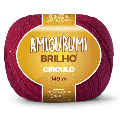Fio Amigurumi Brilho Círculo 80g com 149m