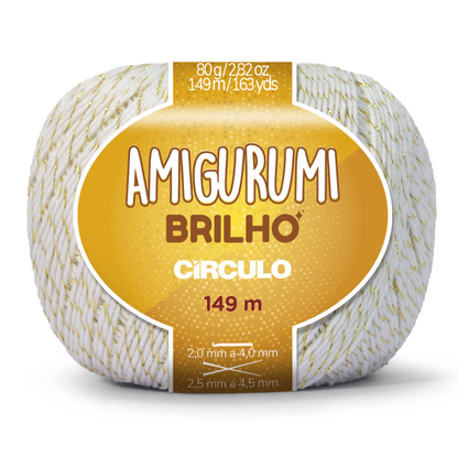 Fio Amigurumi Brilho Círculo 80g com 149m