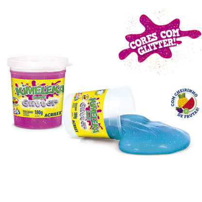 Kimeleka Slime Acrilex 180g Art Kids Glitter