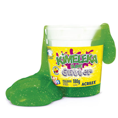 Kimeleka Slime Acrilex 180g Art Kids Glitter