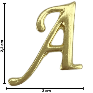 Letras em Metal Dourado 2cm de altura