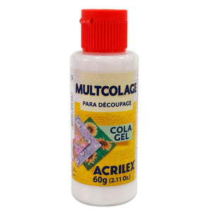 Multcolage Cola Gel Decoupage Acrilex 60g - Palácio da Arte