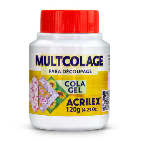 Multcolage Cola Gel Decoupage Acrilex 120g