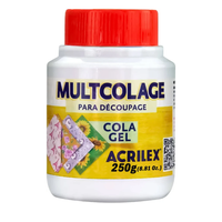 Multcolage Cola Gel Decoupage Acrilex 250g Transparente