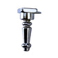 Pezinho Torneado Coluna em Metal Niquel G 3x1,7cm Kit com 4 peças