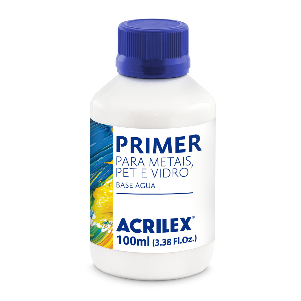 Primer Acrilex Branco para Metais Pet e Vidro 100ml