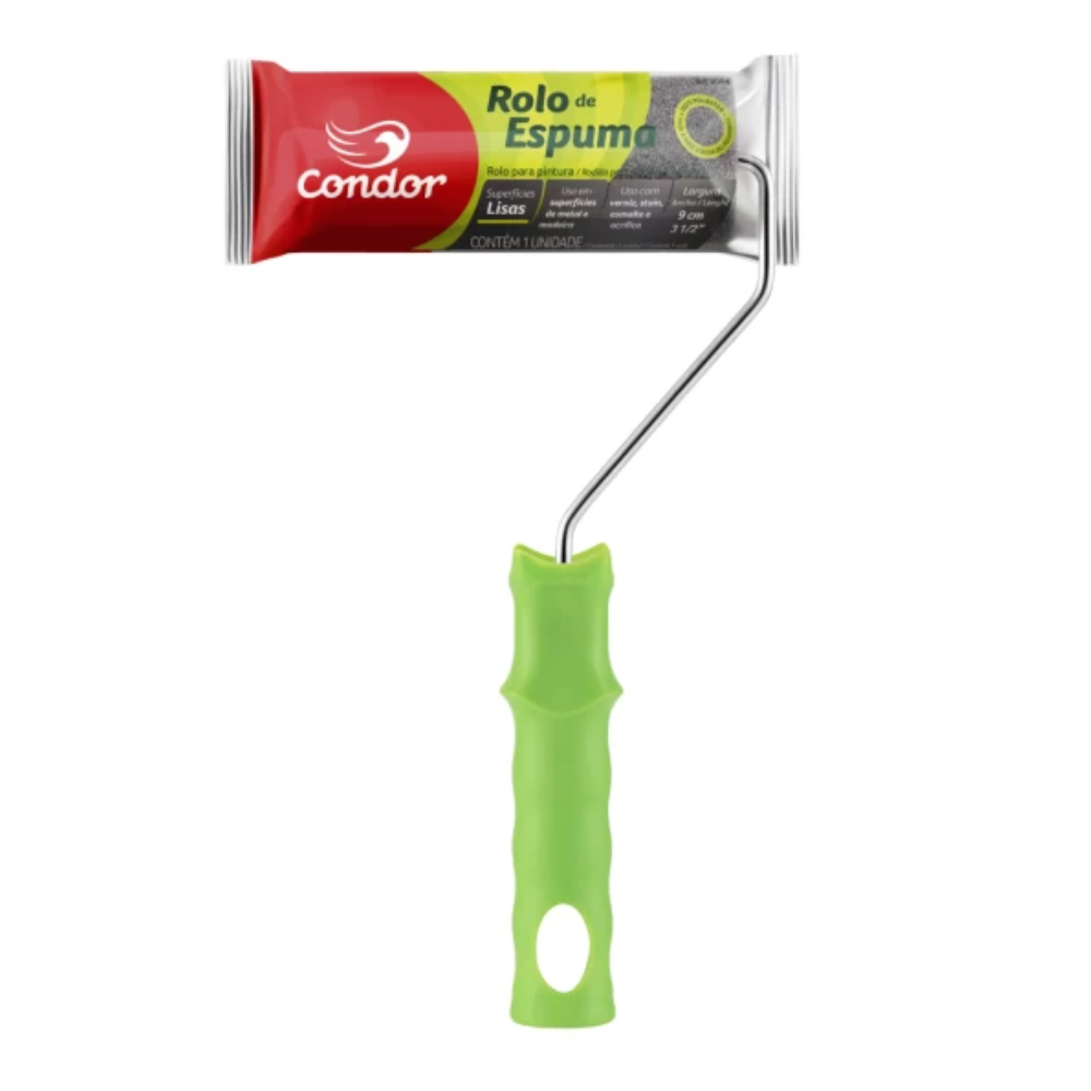 Rolinho Condor 9cm 3 1/2" de Espuma Poliester 8094A