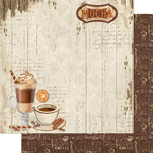 Papel Scrapbook Litoarte SD-1125 Café 30,5x30,5cm