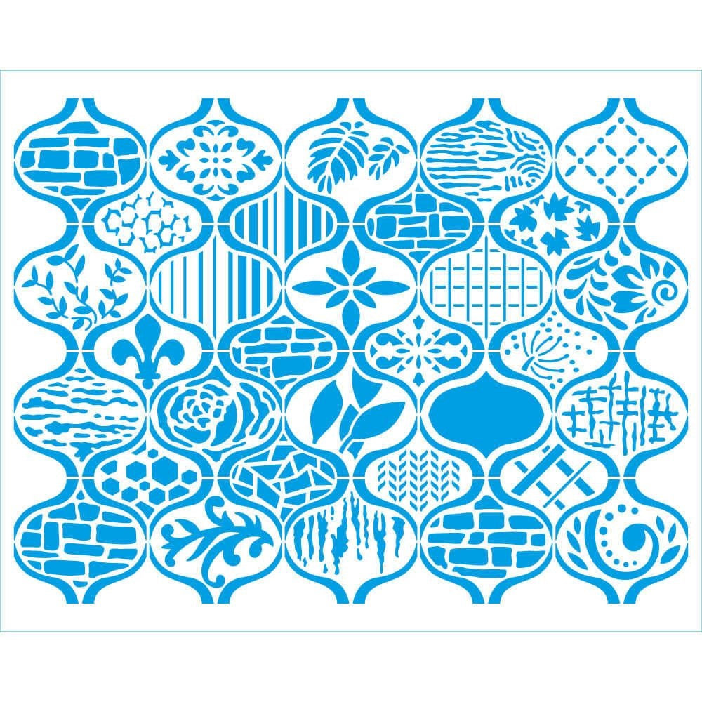 Stencil Litoarte 25x20 STR-258 Mix Mídia Estamparia