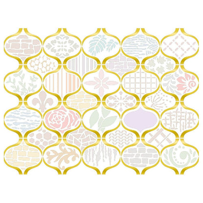 Stencil Litoarte 25x20 STR-258 Mix Mídia Estamparia