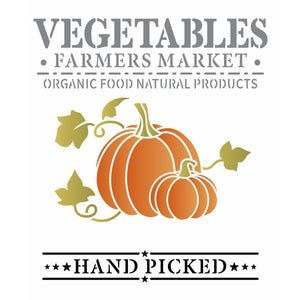 Stencil OPA 20x25 3174 Farmhouse Vegetables Farmers Market