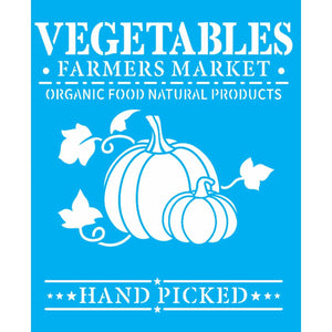 Stencil OPA 20x25 3174 Farmhouse Vegetables Farmers Market