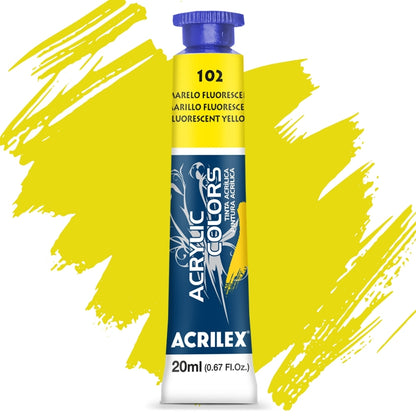 Tinta Acrylic Colors Acrilex 20ml Tinta Acrílica para Telas