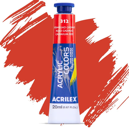 Tinta Acrylic Colors Acrilex 20ml Tinta Acrílica para Telas