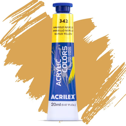 Tinta Acrylic Colors Acrilex 20ml Tinta Acrílica para Telas