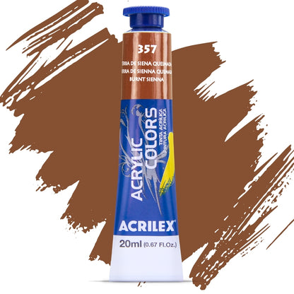 Tinta Acrylic Colors Acrilex 20ml Tinta Acrílica para Telas