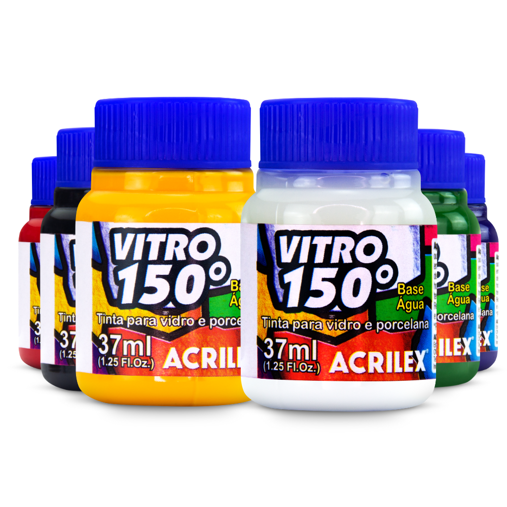 Tinta Vitro 150 Acrilex 37ml Vidro e Porcelana