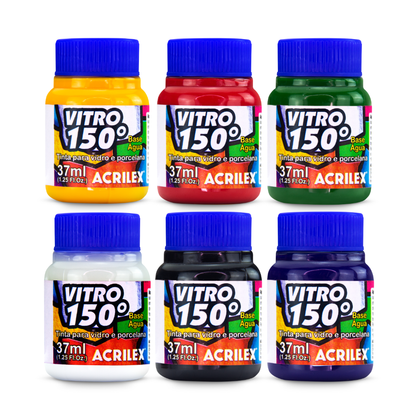 Tinta Vitro 150 Acrilex 37ml Vidro e Porcelana