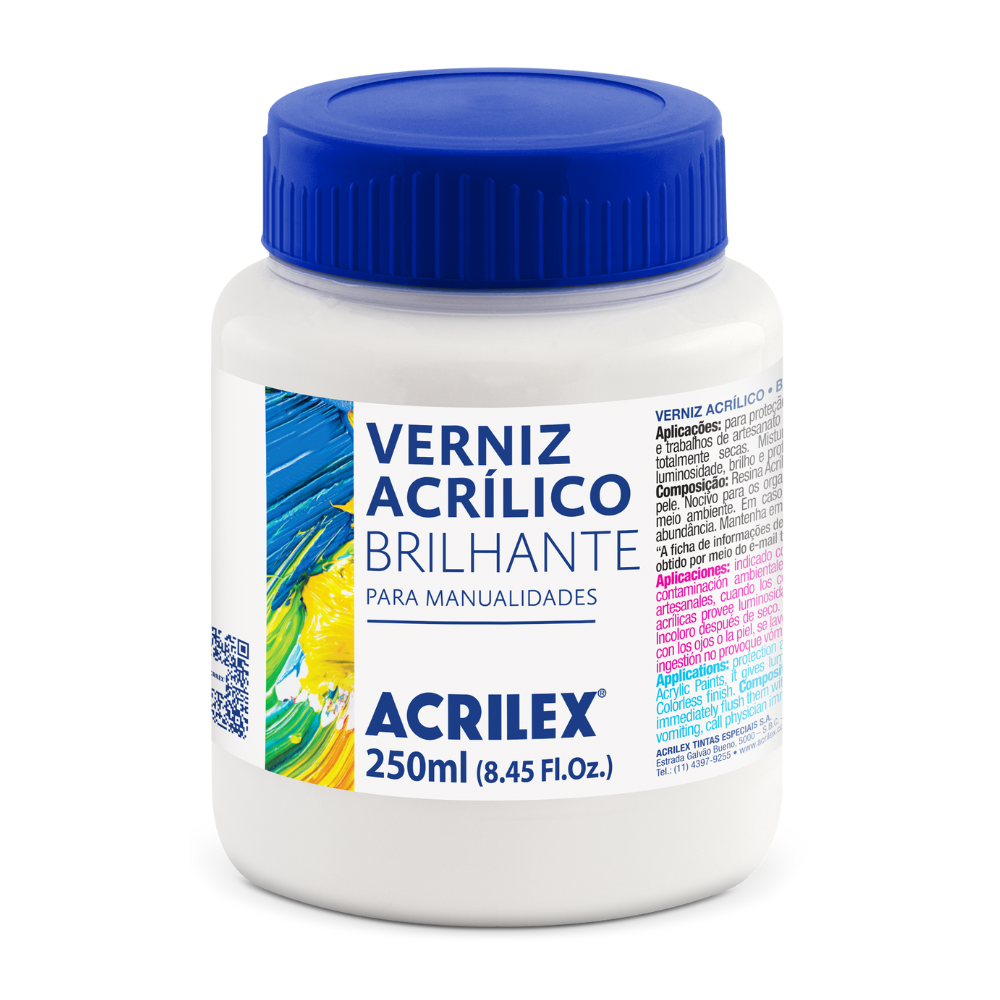 Verniz Acrílico Brilhante Acrilex 250ml
