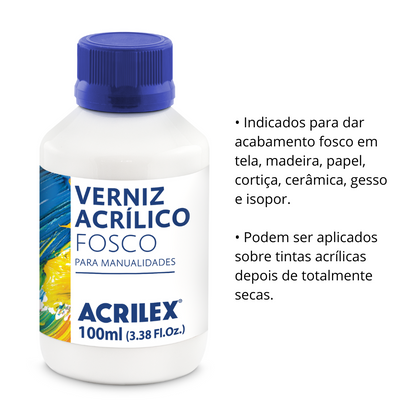 Verniz Acrílico Fosco Acrilex 100ml