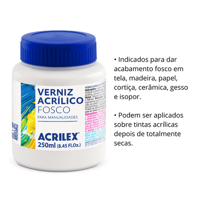 Verniz Acrílico Fosco Acrilex 250ml