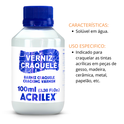 Verniz Craquelê Acrilex 100ml