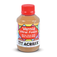 Verniz Vitral Fosco Acrilex 100ml Incolor Acabamento Elegante
