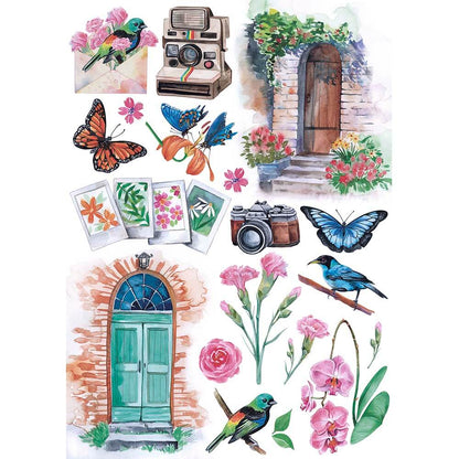 Scrap Bloco de Papel A4 Litoarte SBA4-002 Minha Primavera 21x29,7cm