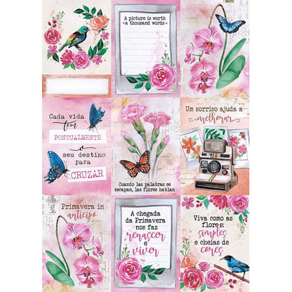 Scrap Bloco de Papel A4 Litoarte SBA4-002 Minha Primavera 21x29,7cm