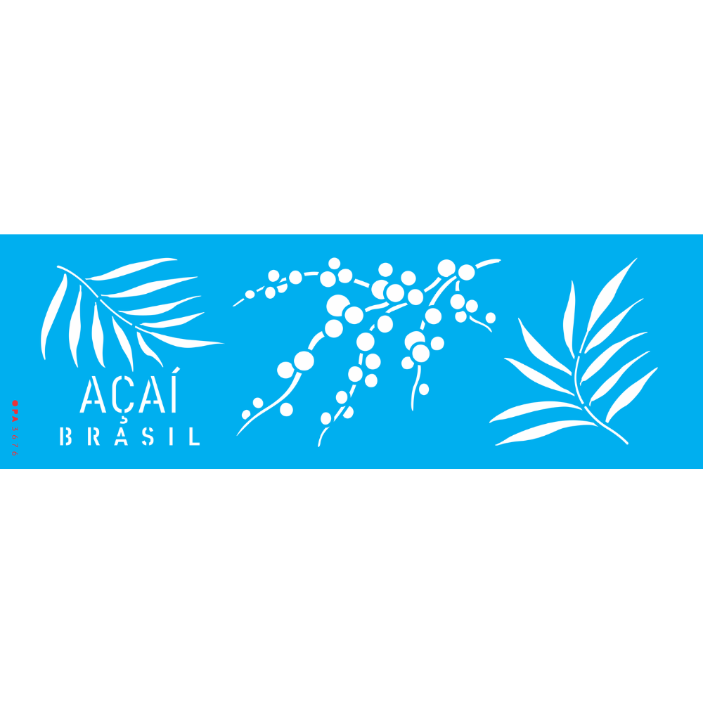 Stencil OPA 10x30 3676 Frutas Açai
