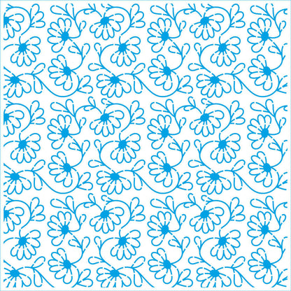 Stencil Litoarte 20x20cm STXX-317 Textura Flores