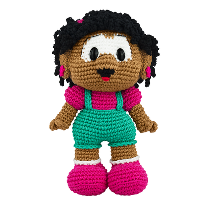 Kit Amigurumi Turma da Mônica Círculo Cor 04 Milena