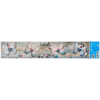 Transfer Têxtil Litoarte 45x9cm TTB6-053 Barrado Butterfly