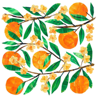 Guardanapo de Papel Decoupage 33x33 PPD Traceys Orangina 133002562