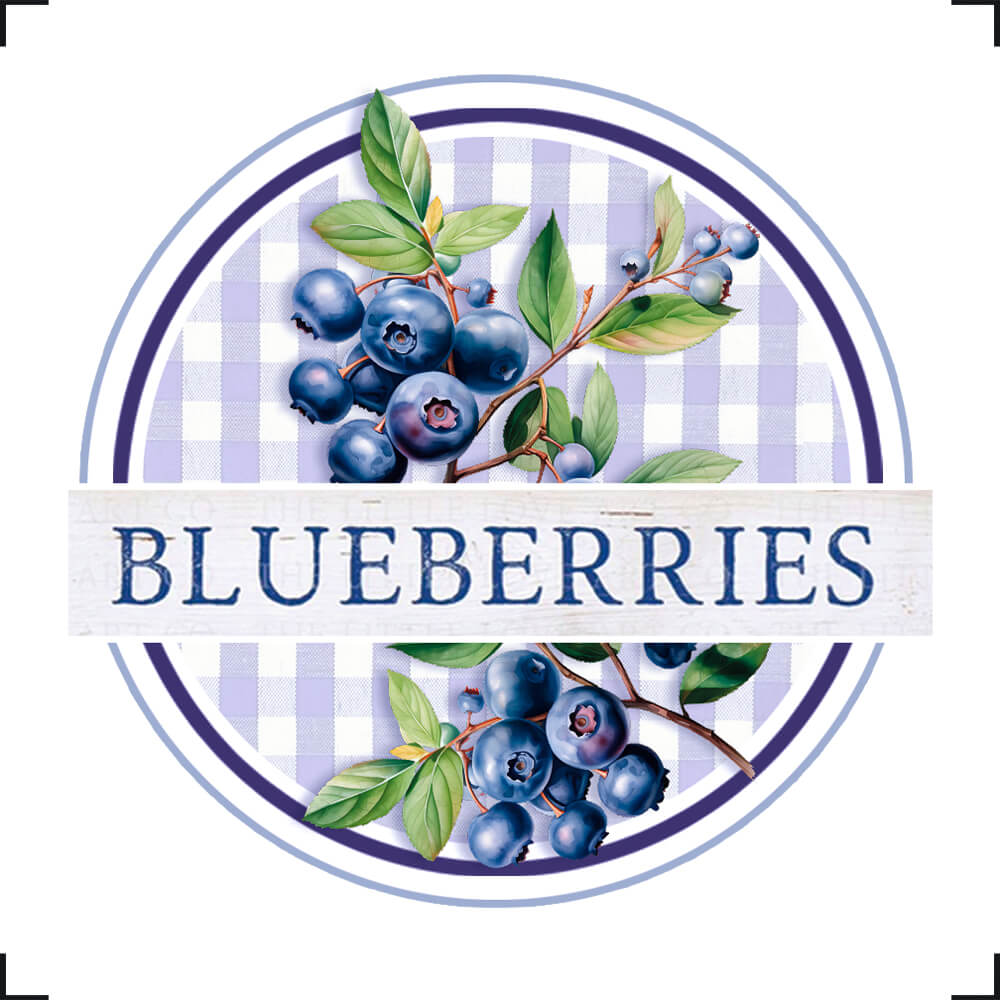 Transfer de Imagem Litoarte 8x8cm TIT-007 Fruta Blueberry