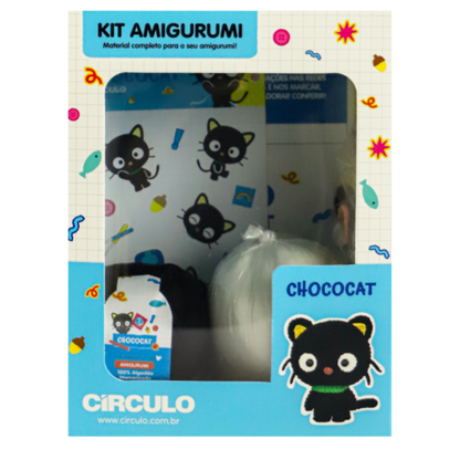 Kit Amigurumi Hello Kitty and Friends Círculo Cor 03 Chococat