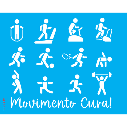 Stencil OPA 20x25 3799 Esporte e Motivação