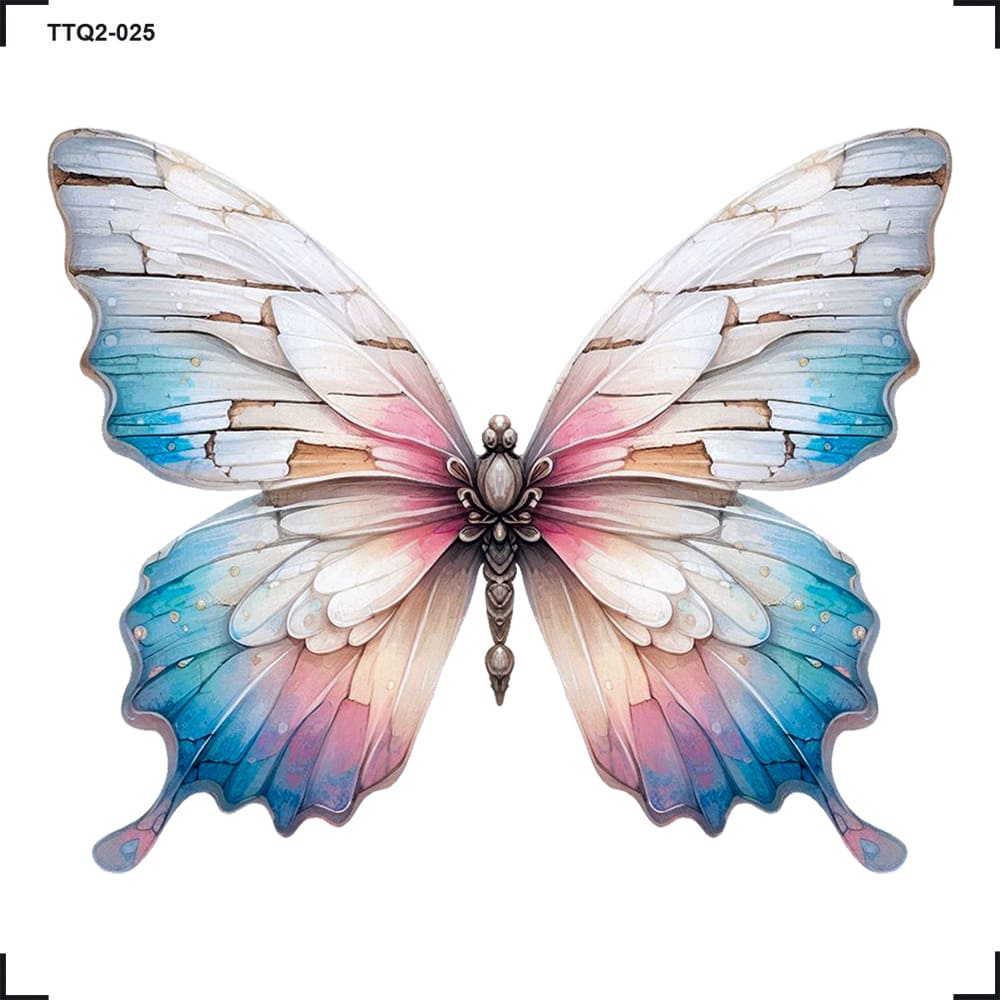 Transfer Têxtil 8x8cm TTQ2-025 Butterfly