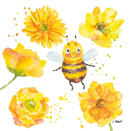 Guardanapo de Papel Decoupage 33x33 PPD Hey Bee 133003259