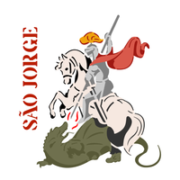 Stencil OPA 14x14 3738 Religião São Jorge