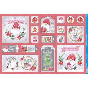 Papel Decoupage Litoarte PDN-142 49x34 Natal Papai Noel