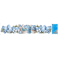 Transfer Têxtil 45x9,5cm TTB6P-004 Páscoa Coelhos Azul