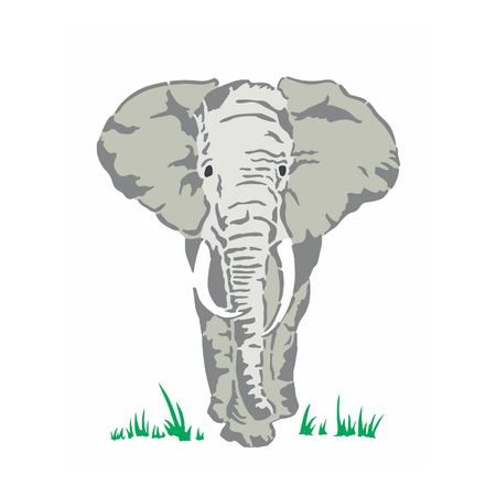 Stencil OPA 20x25 3846 Animais Elefante