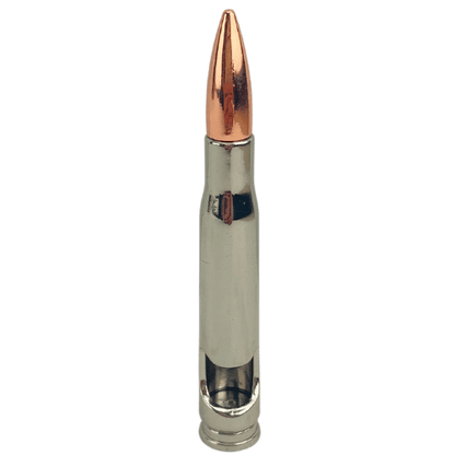 Abridor de Garrafas Bala de Fuzil Metal Niquel e Cobre 10cm - Palácio da Arte